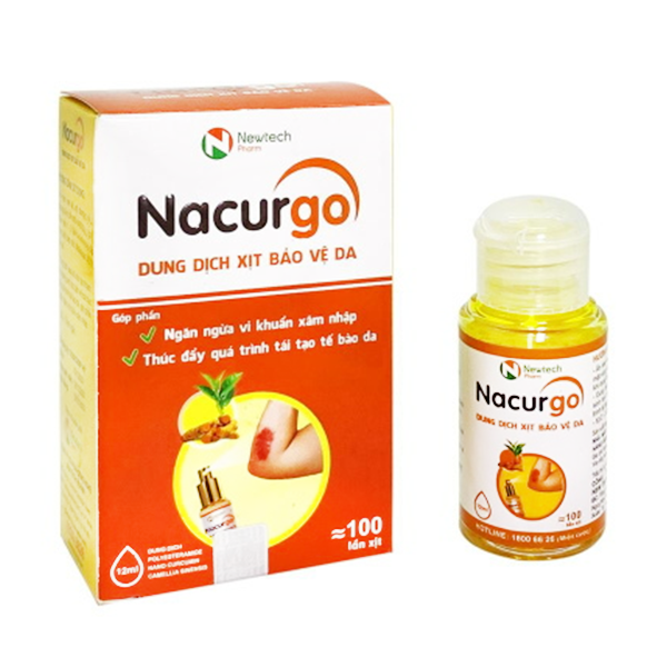 Băng Vết Thương Dạng Xịt Nacurgo 12ml