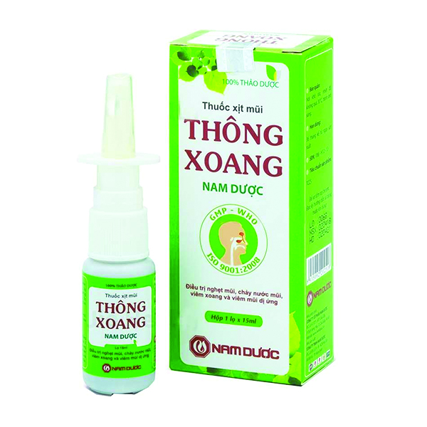 Thuốc Xịt Mũi Thông Xoang Nam Dược - Dành cho người viên xoang cấp và mãn tính
