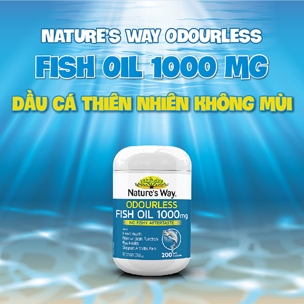 Nature’s Way Odourless Fish Oil 1000mg