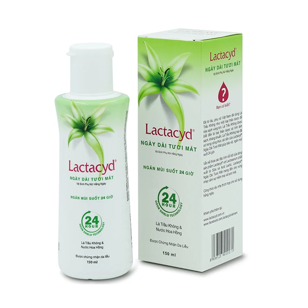 Dung Dịch Vệ Sinh Lactacyd Trầu Không & Nước Hoa Hồng 150ml