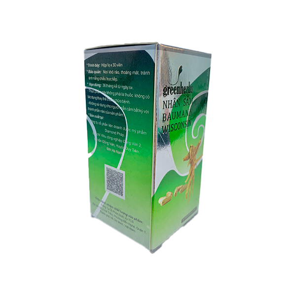 Greenherbs Nhân Sâm Baumann Wisconsin