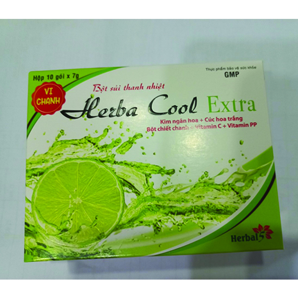 Bột Sủi Thanh Nhiệt Herba Cool Extra Hương Chanh