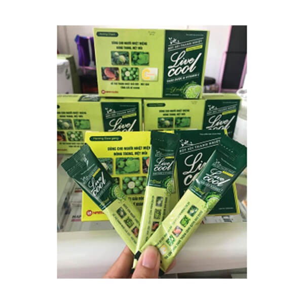 Bột Sủi Thanh Nhiệt Hương Chanh Live Cool
