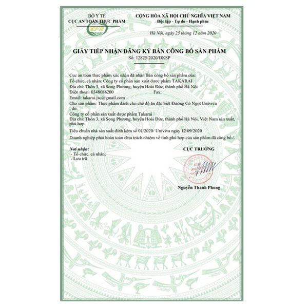 Đường Cỏ Ngọt UniViva