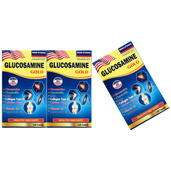 Glucosamine Gold - Hỗ Trợ Bổ Sung Glucosamine Cho Xương (Hộp 120 viên)