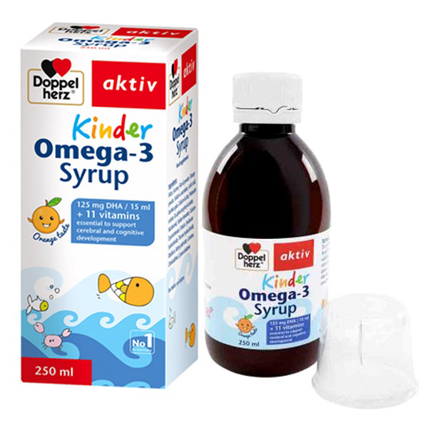 Kinder Omega3 Syrup Hỗ Trợ Phát Triển Não Bộ (Hộp 250ml)