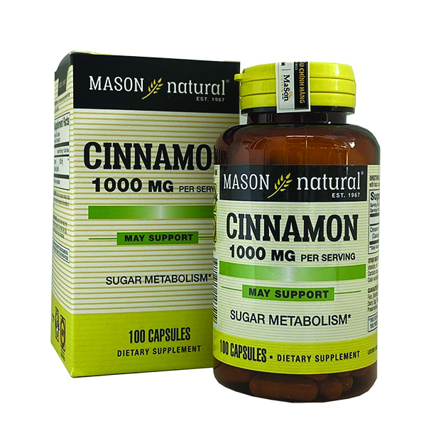 Mason Natural Cinnamon 1000mg 