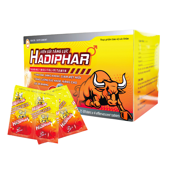 Viên Sủi Tăng Lực Hadiphar