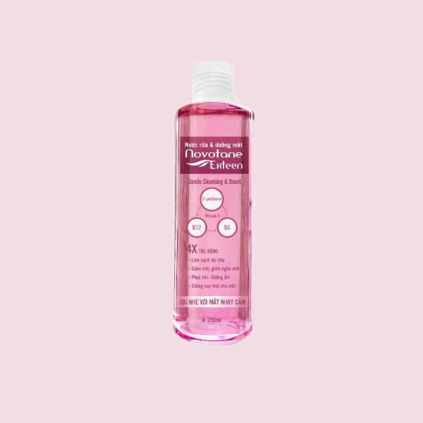 Nước rửa & dưỡng mắt Novotane Exteen Gentle cleansing & boost