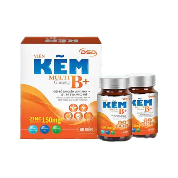 Viên Kẽm DSD Multi B+ Ginseng